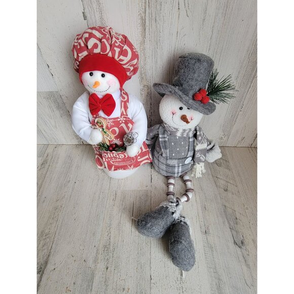Baking cooking snowman sledding set variety home decor unique Xmas - Picture 1 of 9